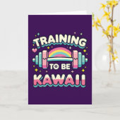 Training to beかわいい – かわいいおもしろいアニメトレーニング カード (黄色い花)