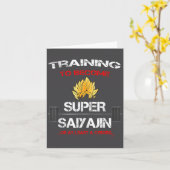 Training To Become A Super Saiyajin - Fun Fitness  カード (黄色い花)