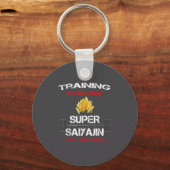 Training To Become A Super Saiyajin - Fun Fitness キーホルダー (正面)