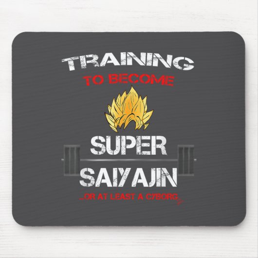 Training To Become A Super Saiyajin - Fun Fitness  マウスパッド (正面)