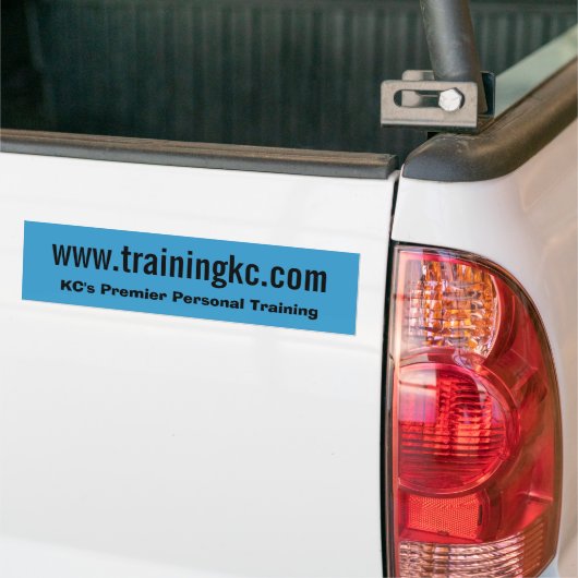 trainingkc.com バンパーステッカー (トラック上)