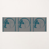 Trainingsshirt, Train hard, train dirty Motivation ヨガマット (裏面(横))