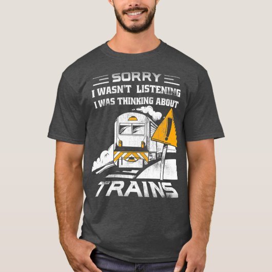 Trains Collector Railroad Conductor Model Train Tシャツ (正面)