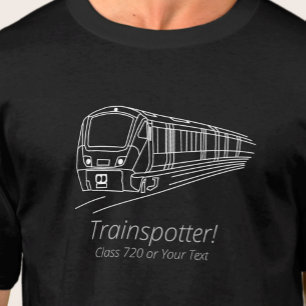 Trainspotterクラス720 UK鉄道鉄道ファン Tシャツ