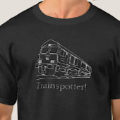Trainspotter Train Spotter Railfan UK Railway Tシャツ