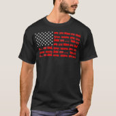 Trainthemed American Flag For Train Engineer Tシャツ (正面)