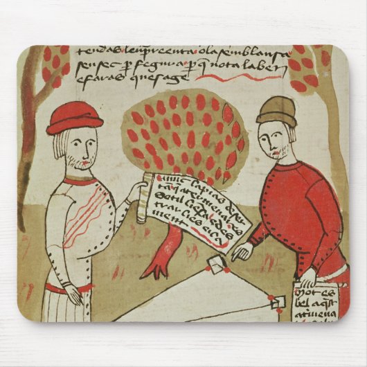 「Traiteのd'Arpentageからの土地の分界、 マウスパッド (正面)