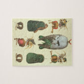 「Traite de Fauconneriからの鷹狩のための装置、 ジグソーパズル (横)