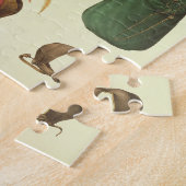 「Traite de Fauconneriからの鷹狩のための装置、 ジグソーパズル (側面)