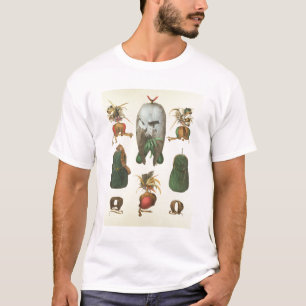 「Traite de Fauconneriからの鷹狩のための装置、 Tシャツ