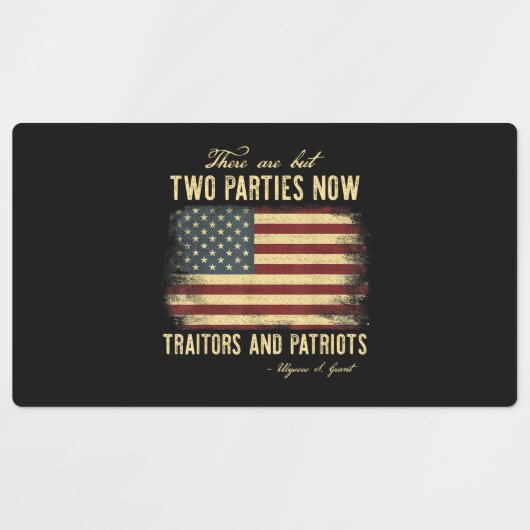 Traitors and Patriots  ラベル (デザイン2)