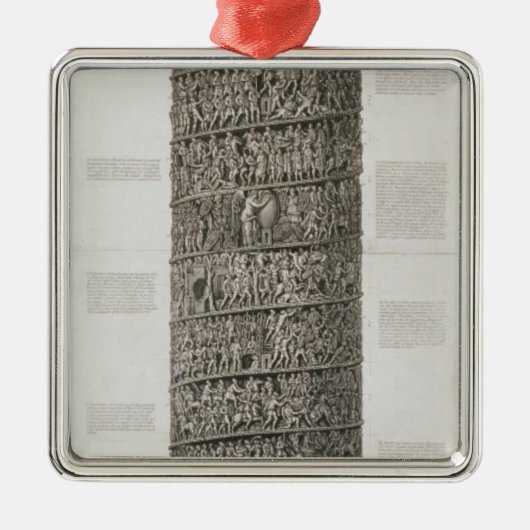 Trajanのコラム(版木、銅版、版画) メタルオーナメント (正面)