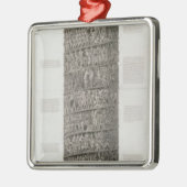 Trajanのコラム(版木、銅版、版画) メタルオーナメント (左)