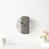 Trajanのコラム(版木、銅版、版画) ラウンド壁時計 (ホーム)