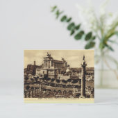 TrajanのフォーラムとMemorial Vittorio Emanuele II ポストカード (スタンド正面)