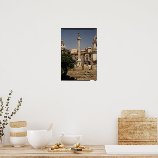 Trajanの列の表示， 113 AD ポスター (キッチン)