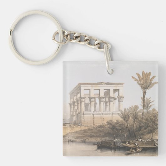 Trajan's Kiosk、Philae Egyptのハイエストラル寺院 キーホルダー (正面)