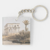 Trajan's Kiosk、Philae Egyptのハイエストラル寺院 キーホルダー (裏面)