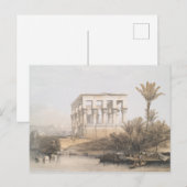 Trajan's Kiosk、Philae Egyptのハイエストラル寺院 ポストカード (正面/裏面)