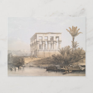 Trajan's Kiosk、Philae Egyptのハイエストラル寺院 ポストカード