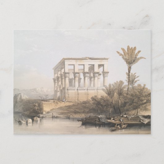 Trajan's Kiosk、Philae Egyptのハイエストラル寺院 ポストカード (正面)