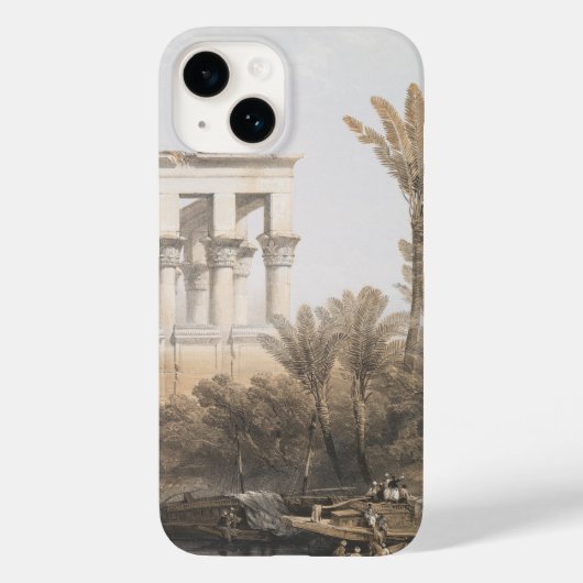 Trajan's Kiosk、Philae Egyptのハイエストラル寺院 Case-Mate iPhoneケース (裏面)
