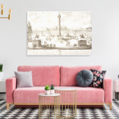 Trajan's Square Rome, from 'Entwurf einer historis キャンバスプリント (インサイチュ (リビング))