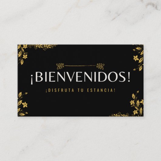 Trajeta de bienvenida 名刺 (正面)