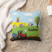 Traktor - Bauernhof | personalisierbares Kissen クッション (ブランケット)