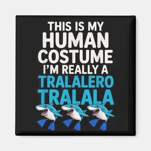 Tralalero Tralala なりきり コスチューム おもしろ ハロウィン マグネット (正面)