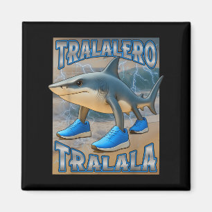 Tralalero Tralala イタリアの脳みそ回転ミーム 誕生日おめでとうF マグネット