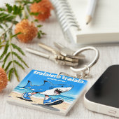 tralalero tralala "italian brainrot" キーホルダー (正面右)