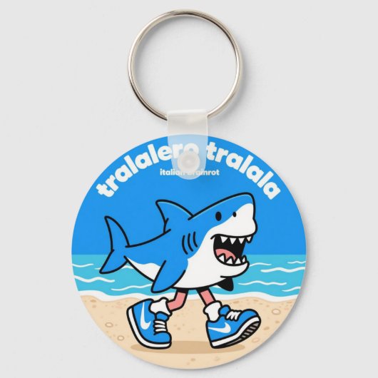 tralalero tralala "italian brainrot" キーホルダー (正面)