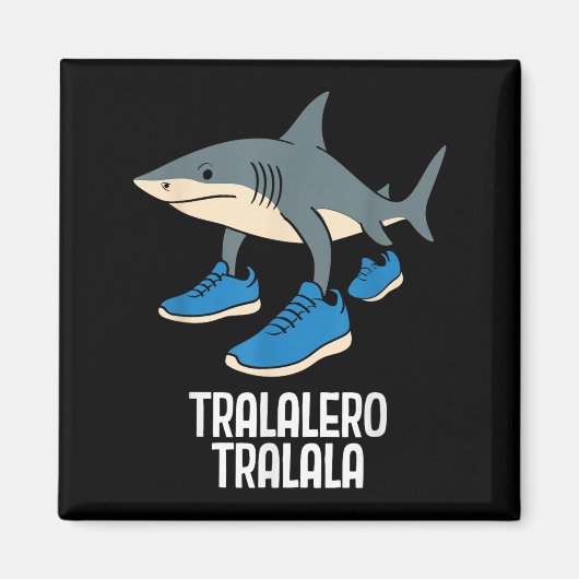 Tralalero Tralala Italian Brainrot Funny Meme  マグネット (正面)