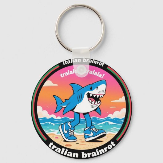 tralalero tralala "italian brainrot" keychain キーホルダー (正面)
