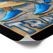 Tralalero Tralala Italian Brainrot Meme Birthday F ポスター (角)