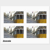 Tram 28, Lisbon, Portugal 長方形シール (シート)