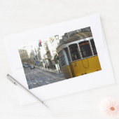 Tram 28, Lisbon, Portugal 長方形シール (封筒)
