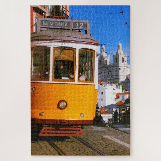 Tram in Lisbon ジグソーパズル (縦)