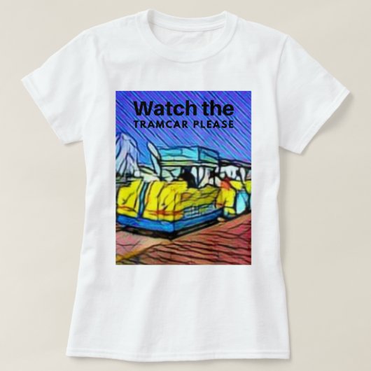 TRAMCARを見て下さいWildwoodボーディングウォーク Tシャツ (デザイン正面)
