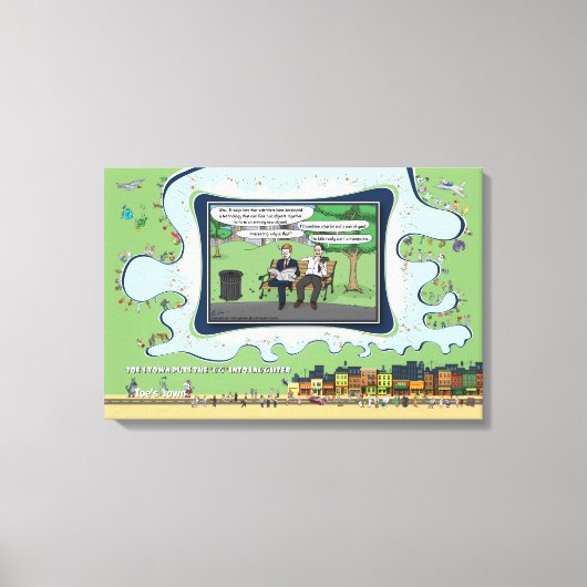 Trampoline | Father’s Day 24x16 キャンバスプリント (正面)