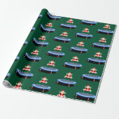 Trampoline Gymnastics Christmas Wrapping Paper ラッピングペーパー (アンロールド)