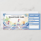Trampoline Park - Bounce House Ticket  招待状 (正面)