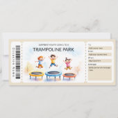 Trampoline Park Gift Certificate Template 招待状 (正面)