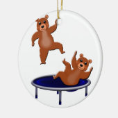 trampoliningくま セラミックオーナメント (左)