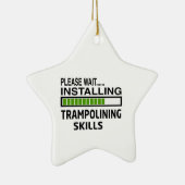 Trampoliningの技術を取付けること セラミックオーナメント (右)