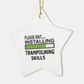 Trampoliningの技術を取付けること セラミックオーナメント (左)
