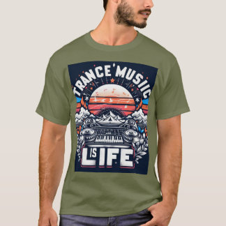 Trance Music Is Life -フェスティバルTシャツ Tシャツ