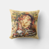 Tranquil Autumn Garden with Gnome クッション (正面)