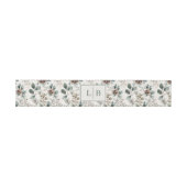 Tranquil Beige Botanical Pinecone 招待状ベリーバンド (フラット)